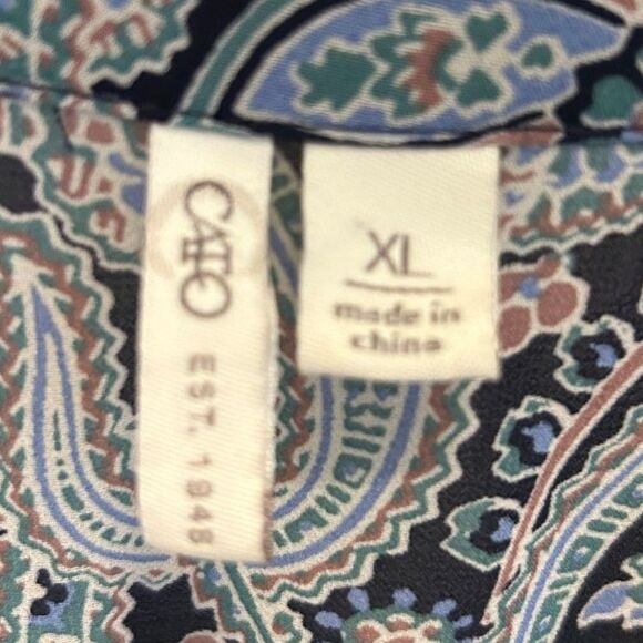 Cato Paisley Tunic - Size XL - Picture 5 of 5